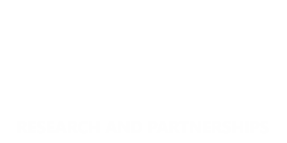 Research and Partnerships icon, showing two shaking hands within a green circle bordered in white.